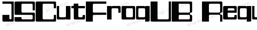 JSCutFrogUB Regular字体转换